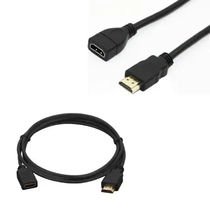 HDMI Kablo Erkek-Dişi 30 Cm Uzatma (Mini HD Recevier İçin) resmi