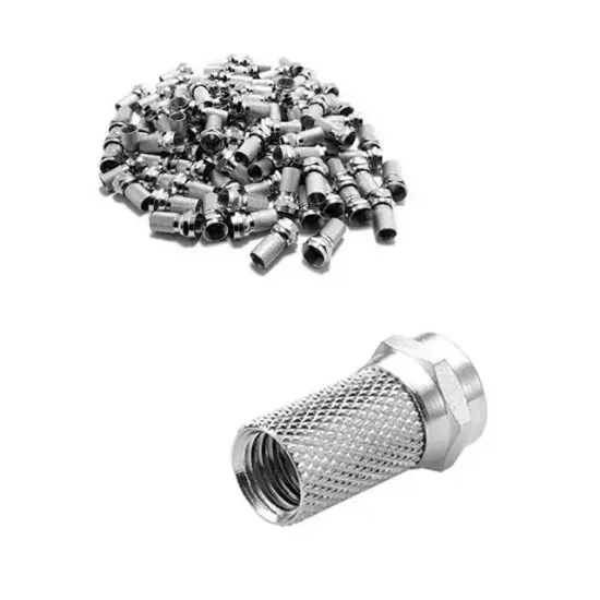 F Konnektör RG6/U6 (100'lü Paket) resmi