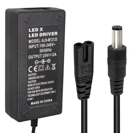 Powermaster PM-31056 20 Volt - 2 Amper 5.5*2.5 Mm Uçlu Adaptör (Lenovo Ibm Notebook) resmi