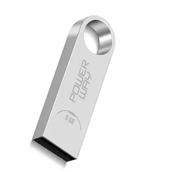 Powerway PW-8GB 8 GB USB 2.0 Mini Metal Flash Bellek resmi