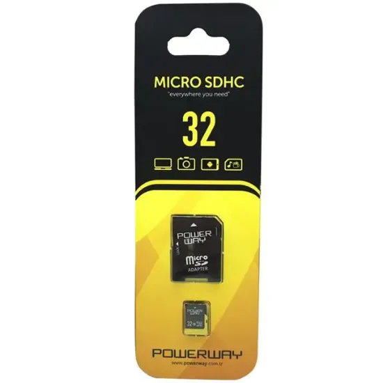Powerway PWR-32 32 GB Micro SD (Class 10) Hafıza Kartı resmi