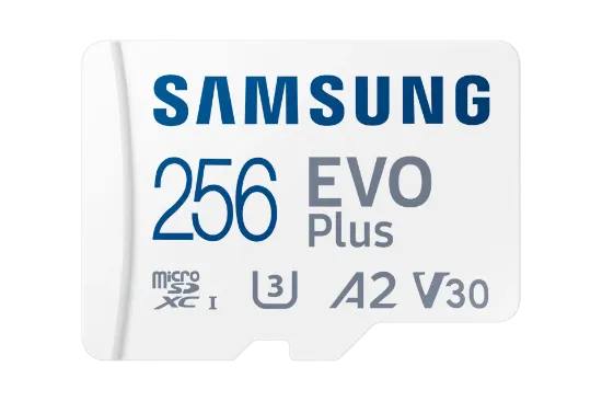 256GB SAMSUNG EVO PLUS MICROSDXC UHS-I U3 V30 A2 160MB/s MB-MC256SA/TR resmi