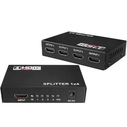 Fully G-538G 1.4V 1080P 3D 4 Portlu HDMI Splitter Dağıtıcı resmi