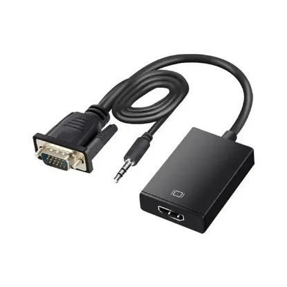 Fully G-537K VGA to HDMI Çevirici Adaptör 3.5 Mm Ses Girişli resmi
