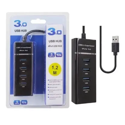 Fully S-802G 4 Port USB 2.0 Hub Çoklayıcı (30cm Kablolu) resmi