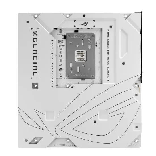 ASUS ROG CROSSHAIR X870E GLACIAL AM5 ANAKART resmi