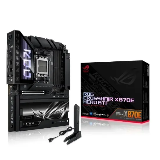 ASUS ROG CROSSHAIR X870E HERO BTF AMD AM5 DDR5 ATX resmi