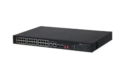 DAHUA PFS3226-24ET-240 24 PORT 24XFE-2XGE-2XGE/SFP 240W Hİ-POE SWİTCH resmi