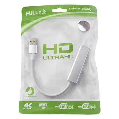 Fully H-608EM USB 3.0 to RJ45 Gigabit Ethernet Adaptör Çevirici Alüminyum Gövde resmi