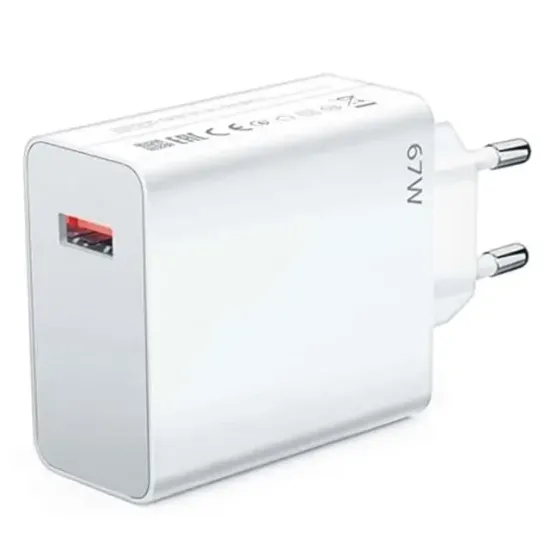 Powerway M67 Süper Turbo 67W USB-A Çıkışlı Hızlı Telefon Şarj Adaptörü (5-20V 3-25A) resmi