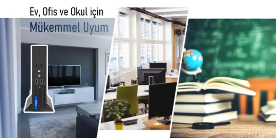 PRITTEC Q7-TH610L MINI PC I3-12100 /12 GB / 512 Nvme M2 / Free Dos resmi