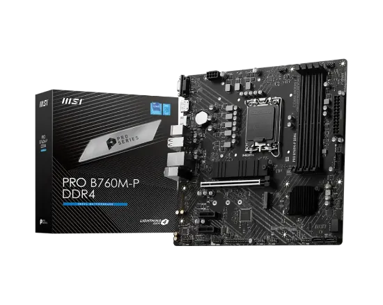 MSI PRO B760M-P DDR4 4800(OC) DDR4 HDMI DP M.2 ATX 1700p  resmi