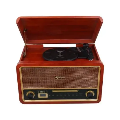 MagicVoice F29 Retro Vintage Çanta Pikap - CD - Radyo - Bluetooth - Aux - USB Mp3 Çalar resmi