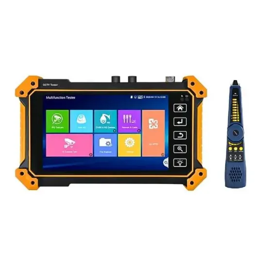 Novacom NVC-MFOV58 IP-HD-TVI-CVI-AHD-OPM-VFL Fiber CCTV Kamera Test Cihazı resmi