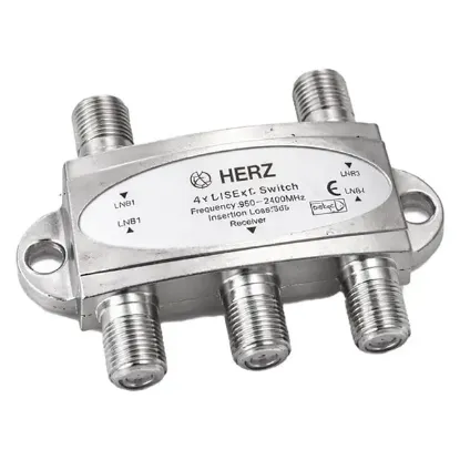 Herz 4x1 950-2400MHz 3dB Diseqc Switch Uydu Birleştirici  resmi