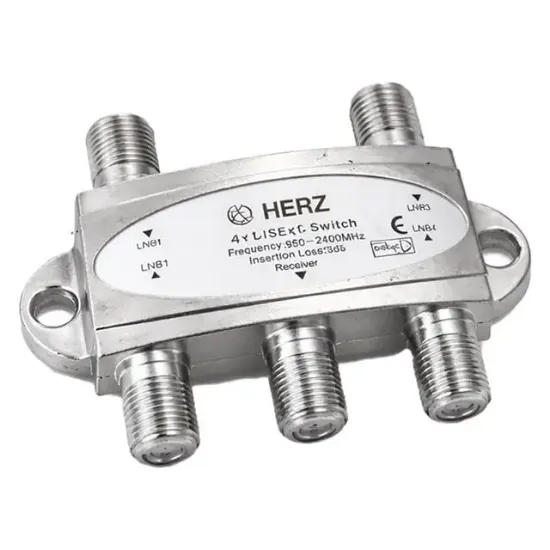 Herz 4x1 950-2400MHz 3dB Diseqc Switch Uydu Birleştirici  resmi