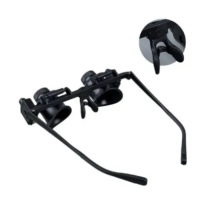 PowerMaster PM-23691 24X Profesyonel Tamirci Kuyumcu Büyüteç Gözlüğü Çift Aydınlatma Ledli (Analog Gözlük) resmi