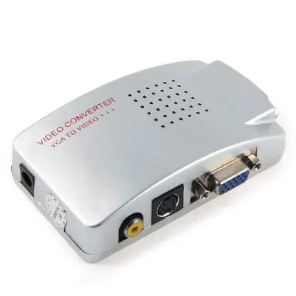 Powermaster PM-983 VGA'dan BNC S-Video VGA'ya Görüntü Dönüştürücü 1080P Destekli resmi