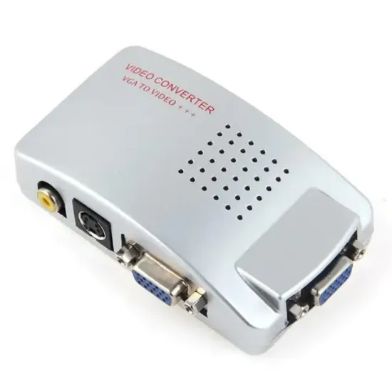 Powermaster PM-983 VGA'dan BNC S-Video VGA'ya Görüntü Dönüştürücü 1080P Destekli resmi