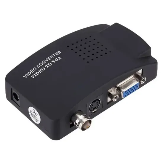 Powermaster PM-983 BNC S-Video VGA'dan VGA'ya Görüntü Dönüştürücü 1080P Destekli resmi