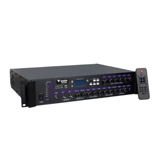Westa WM-2250U 250 Watt 100 Volt USB-SD-Bluetooth 6 Bölgeli Trafolu Mixer Anfi resmi