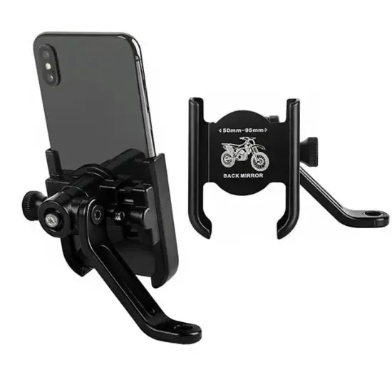 Sunup 03-H2 Motosiklet Telefon Tutucu Standı Tutacağı (Aynaya Sabitlenir) resmi