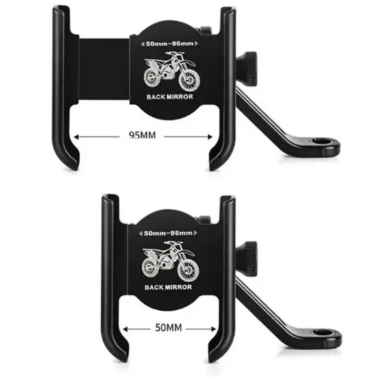 Sunup 03-H2 Motosiklet Telefon Tutucu Standı Tutacağı (Aynaya Sabitlenir) resmi