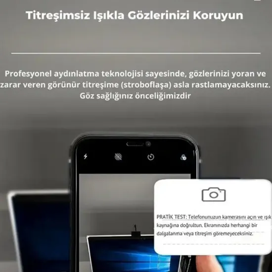 PowerMaster PM-29315 Asimetrik Göz Koruyucu Monitör Işık Barı 51cm 3 Renk Modlu resmi