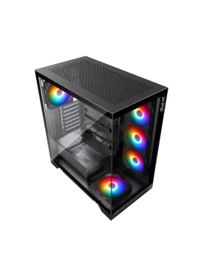 XPG Invader X Siyah ARGB USB 3.2 ATX Mid-Tower Kasa (INVADERXMT-BKCWW) resmi