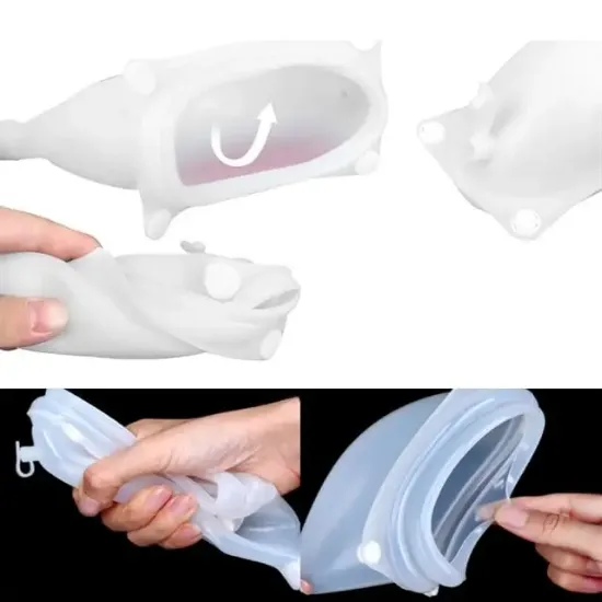 Sunup SN-29977 Yaşlı Erkekler İçin Silikon İdrar Toplayıcı Külotlu Üniter Sistemi resmi