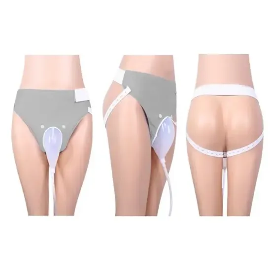 Sunup SN-29977 Yaşlı Erkekler İçin Silikon İdrar Toplayıcı Külotlu Üniter Sistemi resmi