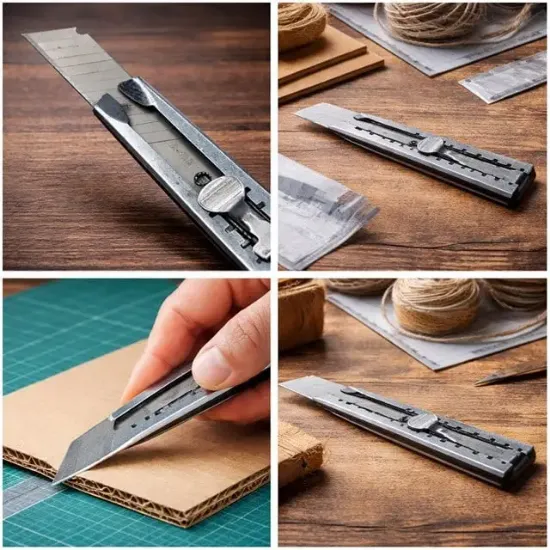 Sunup SN-27094 Metal 18 Mm Uçlu 15 Cm Falçata - Maket Bıçağı  resmi