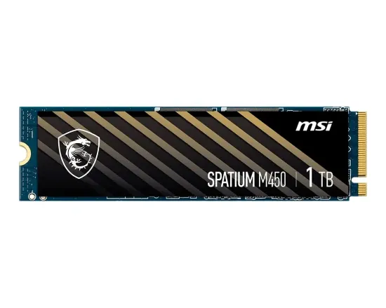 1TB MSI SPATIUM M450 PCIE 4.0 NVME M.2 V1 3400/2400MB/s resmi