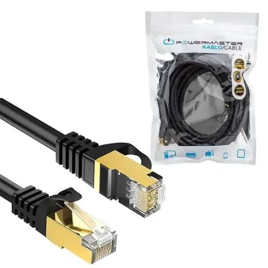 PowerMaster PMCAT73 Cat7 3 Metre 10Gbps 600MHz LAN Ethernet Kablosu - RJ45 26AWG Bakır resmi