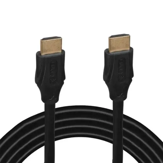 Fully G-507FS Plastik Düz Siyah 20 Metre Gold Poşetli Hdmi Kablo resmi