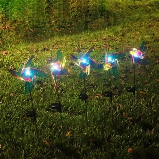 Powermaster PM-29310 Dc 5 Volt Solar Rüzgar Gülü Led Bahçe Aydınlatma 2'li Paket resmi