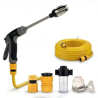 Powermaster PM-29663 Yüksek Basınçlı Uzun Çubuklu Araç Yıkama ve Sulama Seti resmi