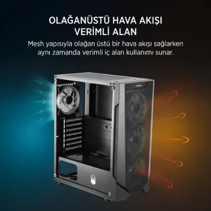 JAMES DONKEY HELIX H800 4XRBW ATX 550W GAMING KASA resmi