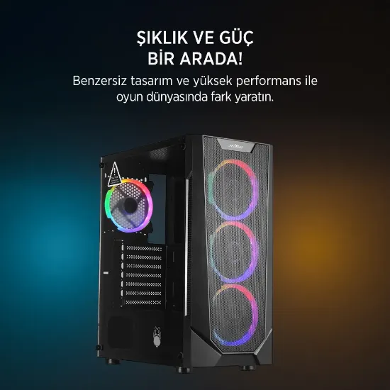 JAMES DONKEY HELIX H800 4XRBW ATX 550W GAMING KASA resmi