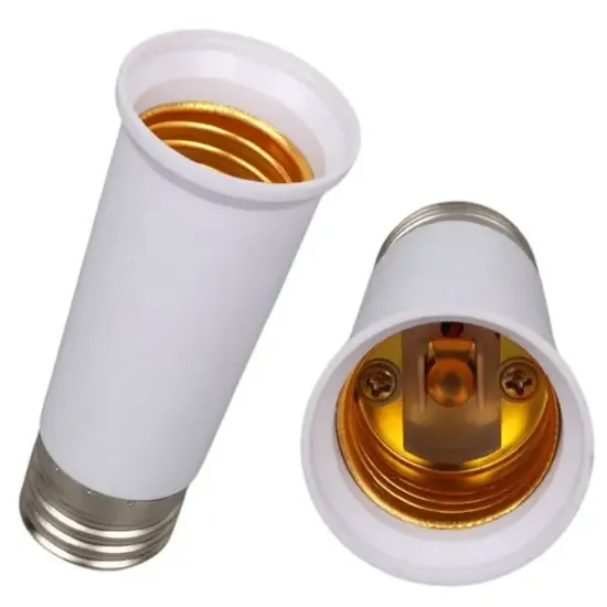 LEDX DY-111 E27'den E27'ye Duy Uzatma Adaptörü 9.5 CM Profesyonel Ek Aparatı resmi