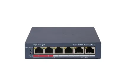 HIKVISION DS-3E1106P-EI/M 4XFE+2XFE 45W POE SWITCH resmi