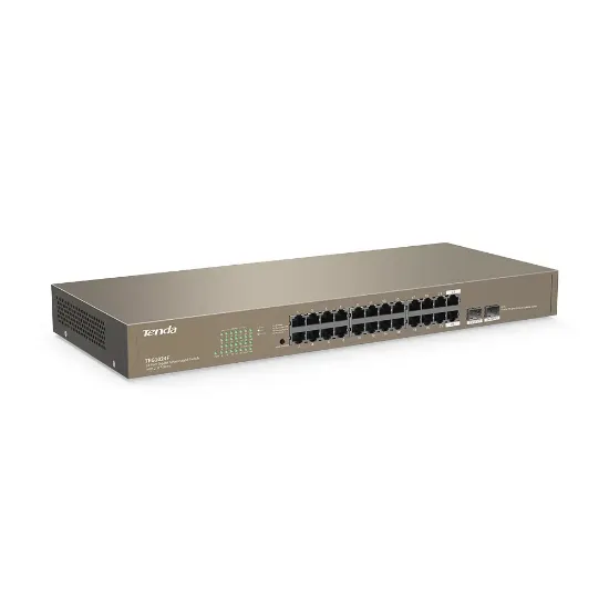 TENDA TEG1024F 24PORT 2SFP 10/100/1000 GIGABIT SWITCH resmi