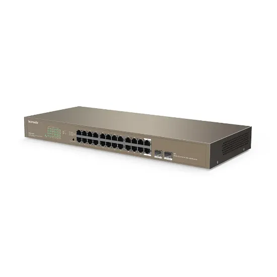 TENDA TEG1024F 24PORT 2SFP 10/100/1000 GIGABIT SWITCH resmi