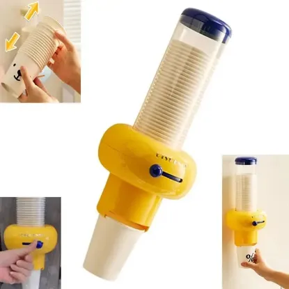 Sunup SN-29919 Kendinden Yapışkanlı Plastik - Karton Bardak Tutucu Dispenseri resmi