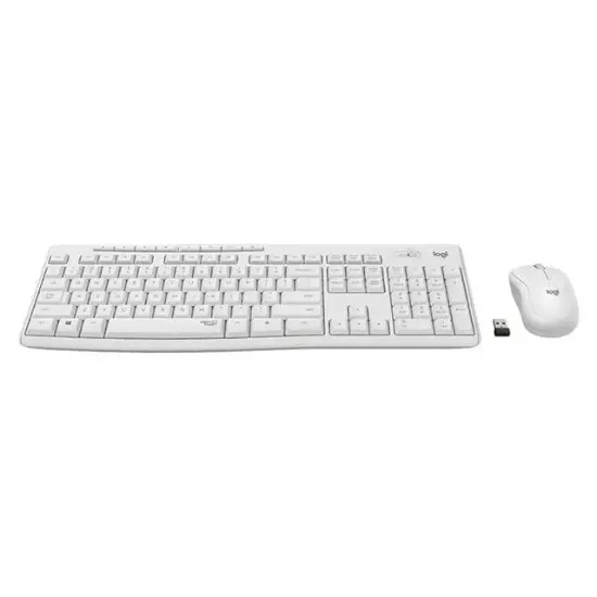 Logitech MK295 Q Tr Beyaz Kablosuz Klavye Mouse Set resmi