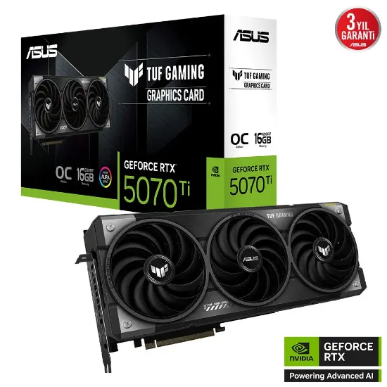 ASUS TUF-RTX5070TI-O16G-GAMING VGA resmi