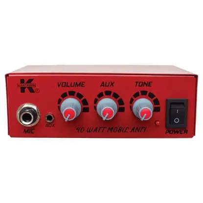 12 Volt 40 Watt Mini Metal Kasa Pazarcı Anfisi resmi