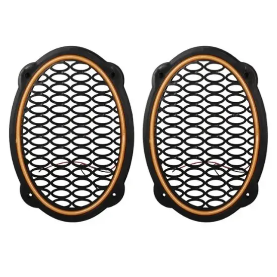 Poke PK-5052 Oval Hoparlör Kapağı Turuncu LED Sabit (2'li Paket) resmi