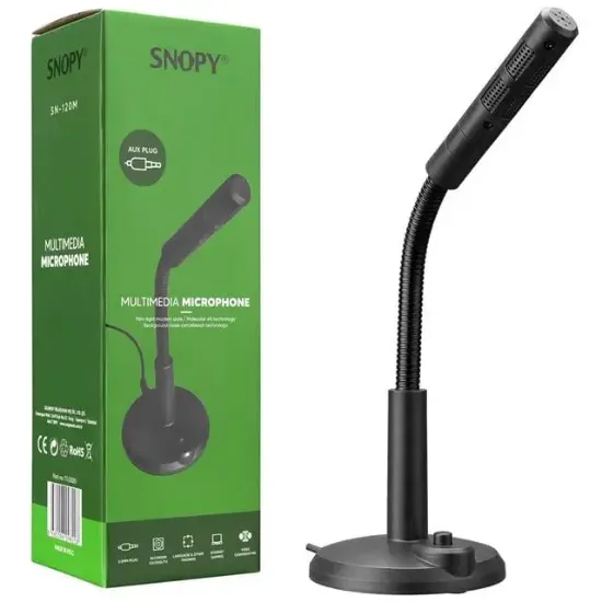 Snopy SN-120M Siyah Masaüstü Pc Mikrofon resmi