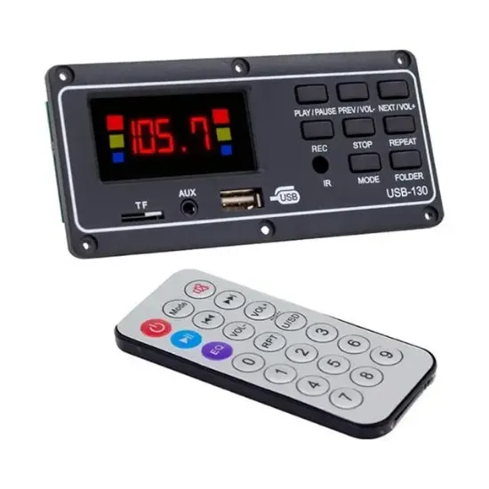Magicvoice MV-15949 USB-SD-AUX-Bluetooth Mikrofonlu Kumandalı Ekranlı Oto Teyp Çevirici Dijital Player Board resmi